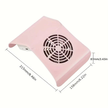 Nail Dust Collector: USB-Powered, Strong Suction, One-Touch Operation, Say Goodbye to Dust Troubles.WHITE V1232-MJXCJ002