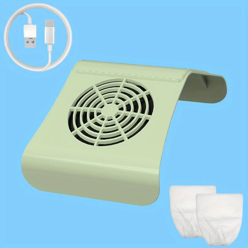 Nail Dust Collector: USB-Powered, Strong Suction, One-Touch Operation, Say Goodbye to Dust Troubles.WHITE V1232-MJXCJ002