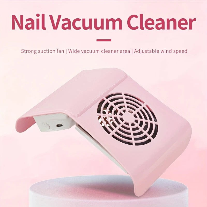 Nail Dust Collector: USB-Powered, Strong Suction, One-Touch Operation, Say Goodbye to Dust Troubles.GREEN V1232-MJXCJ003