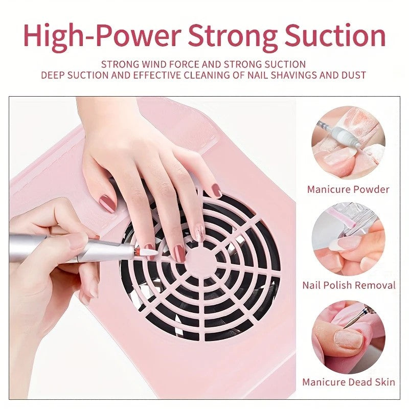 Nail Dust Collector: USB-Powered, Strong Suction, One-Touch Operation, Say Goodbye to Dust Troubles.GREEN V1232-MJXCJ003