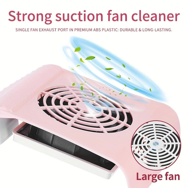 Nail Dust Collector: USB-Powered, Strong Suction, One-Touch Operation, Say Goodbye to Dust Troubles.GREEN V1232-MJXCJ003