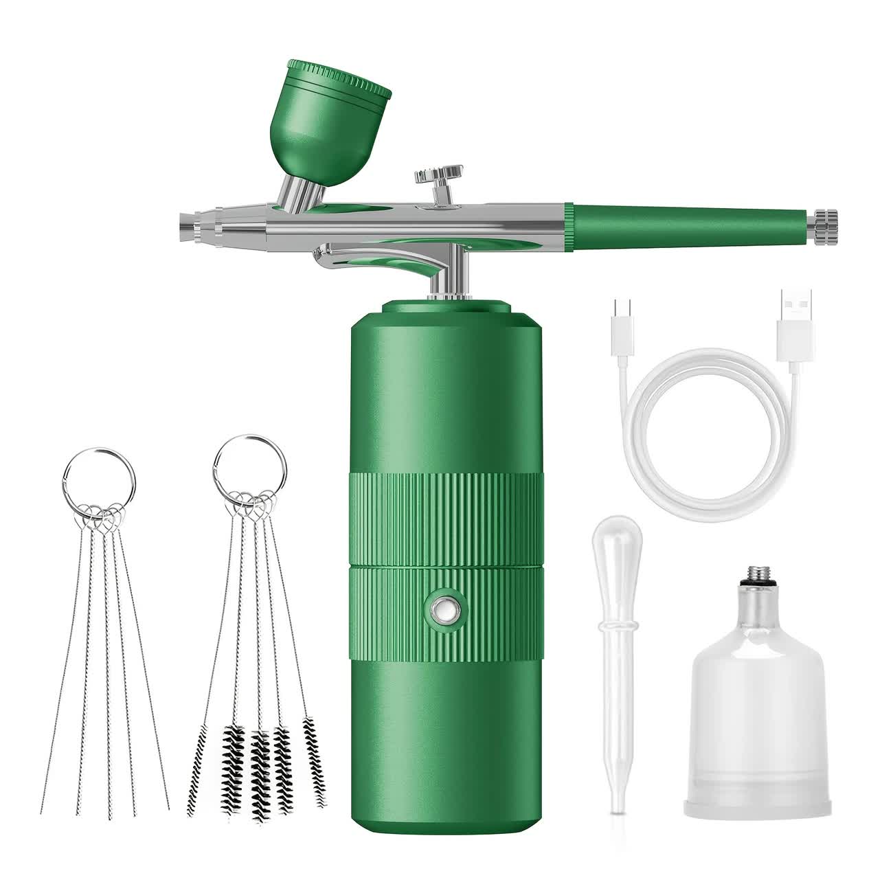 Pink Portable Wireless Airbrush Kit, Versatile for Nail Art, Painting, Makeup, and Model Making V1232-MJYSPJ002