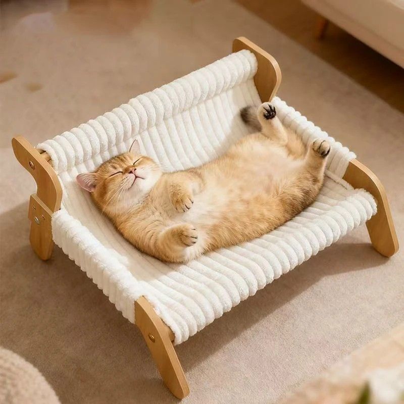 Plush Cat Bed, Cat Sofa, Warm Cat Lounge Chair, Dog Bed for Sleeping and Playing, Dog Sofa V1232-MMSF001