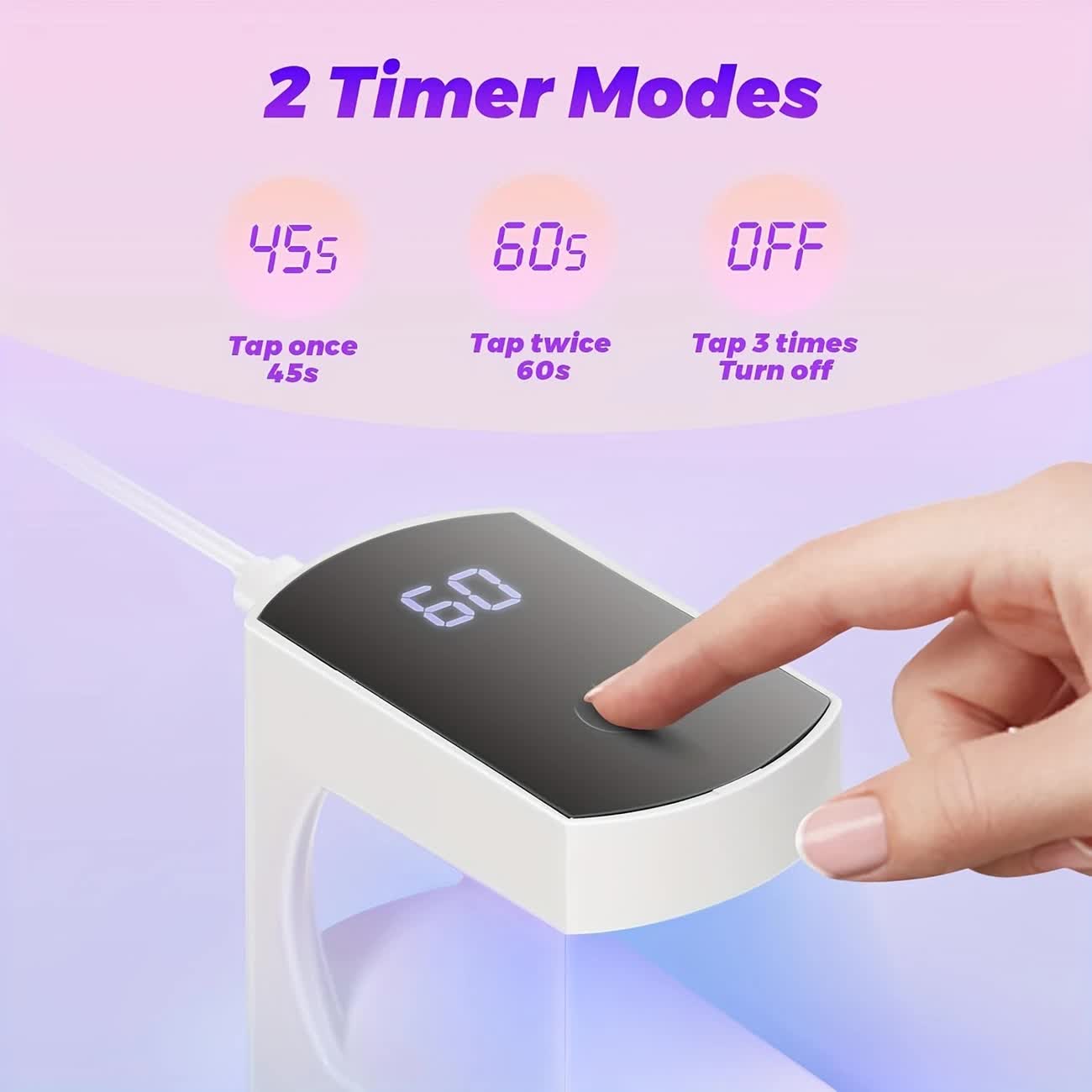 Mini Nail Lamp: Portable, Fast-Drying, Enjoy DIY Nail Fun On-the-Go V1232-MNMJD001