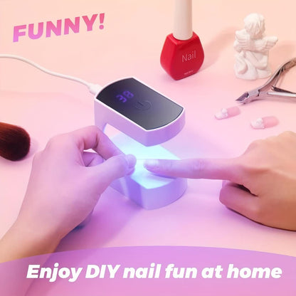 Mini Nail Lamp: Portable, Fast-Drying, Enjoy DIY Nail Fun On-the-Go V1232-MNMJD001
