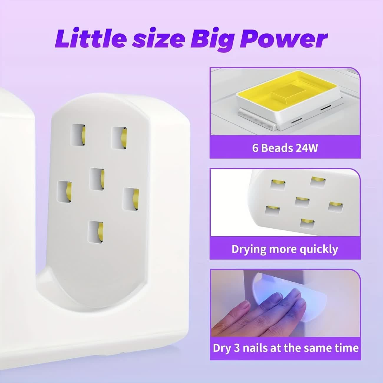 Mini Nail Lamp: Portable, Fast-Drying, Enjoy DIY Nail Fun On-the-Go V1232-MNMJD001