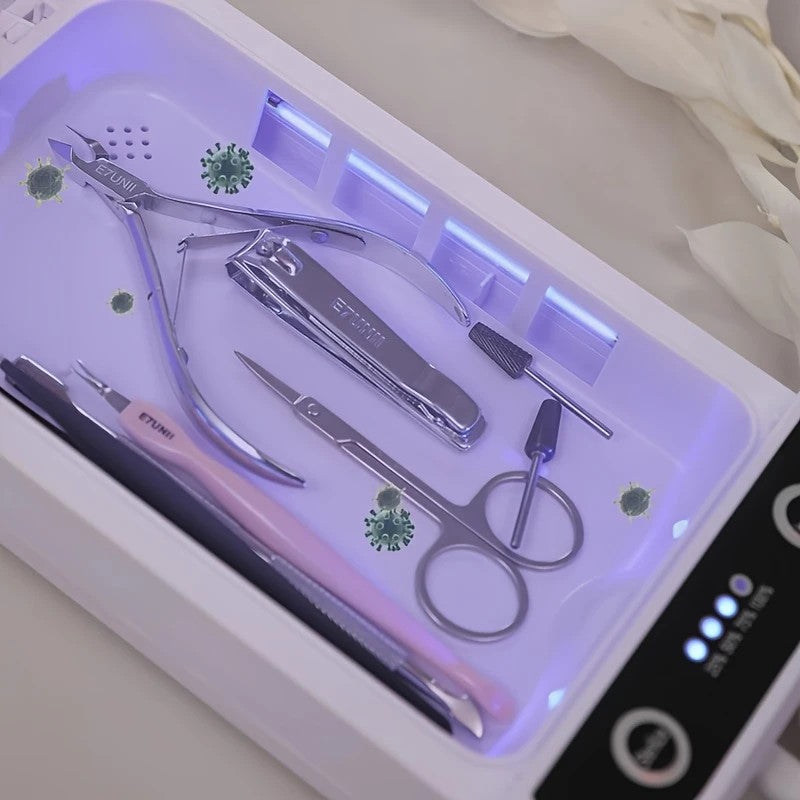 Portable Nail Disinfection Box, USB powered. Built-in UV fast sterilization, suitable for nail and tattoo V1232-MQGJXDQ001