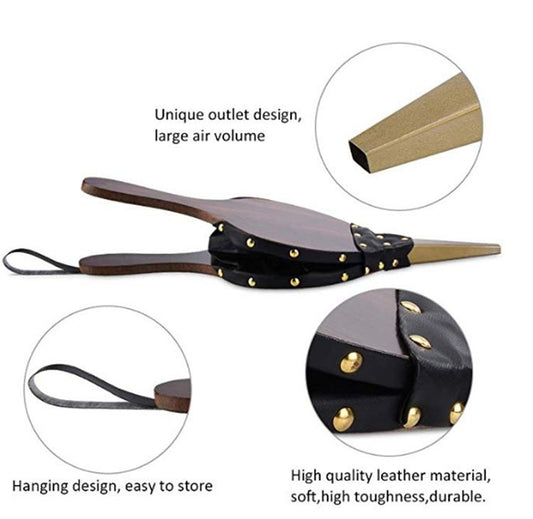 A Winter Must-Have? Vintage Wooden Bellows Become TikTok's New Favorite, Going Viral for Both Fireplace and V1232-MZGFJ001