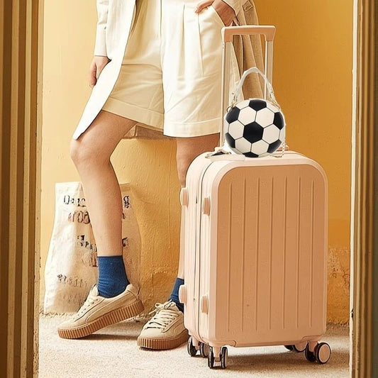 Soccer Theme Ladies Handbag, PU Material, Hand Carry Shoulder Crossbody Three Ways, Daily Outing Versatile V1232-NB-ZQ-001