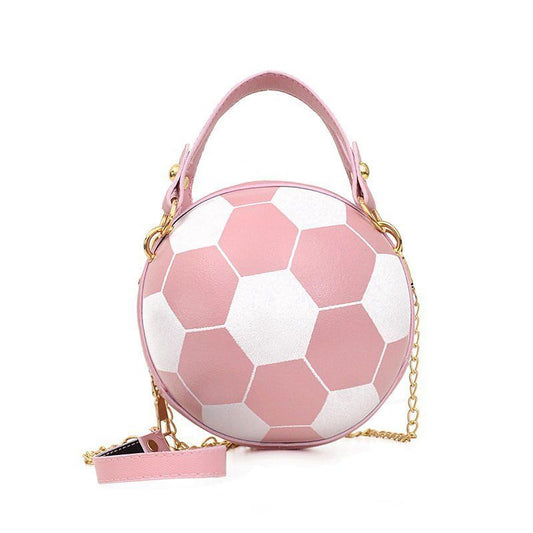 Soccer Theme Ladies Handbag, PU Material, Hand Carry Shoulder Crossbody Three Ways, Daily Outing Versatile V1232-NB-ZQ-003