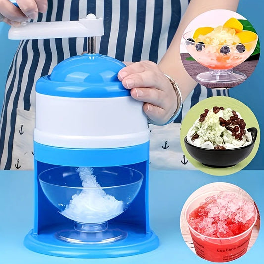 1 Multi-Function Shaved Ice Machine and Snow Ice Maker - Compact Manual Ice Shaver with Smoothie and V1232-PBJ001