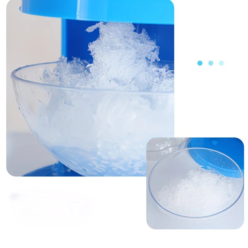 1 Multi-Function Shaved Ice Machine and Snow Ice Maker - Compact Manual Ice Shaver with Smoothie and V1232-PBJ001