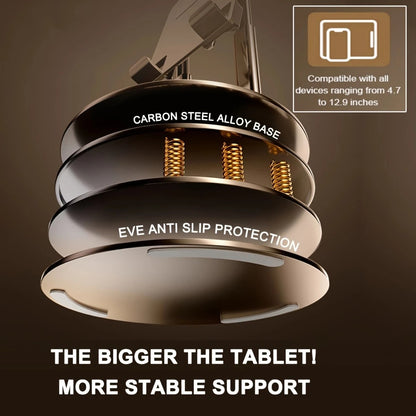All-round Rotation, Rock-solid on Desktop -- Free Height Adjustment, One Stand for All Scenarios V1232-PBZJ001