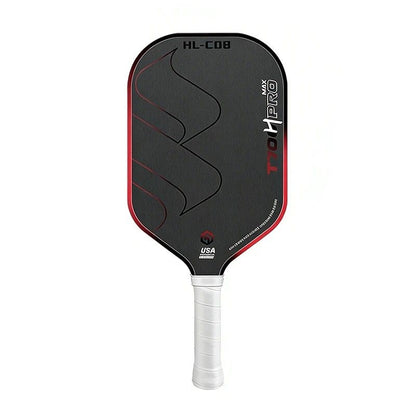 T700 Carbon Fiber Pickleball Paddle 16mm Core Lightweight Single Paddle with Polymer Honeycomb Core(Pink blue) V1232-PKQPP004