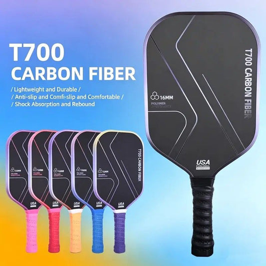 T700 Carbon Fiber Pickleball Paddle Set (2 Pack): 8.0oz Lightweight Widebody Design, Ideal for Beginners & V1232-PKQTTZ001