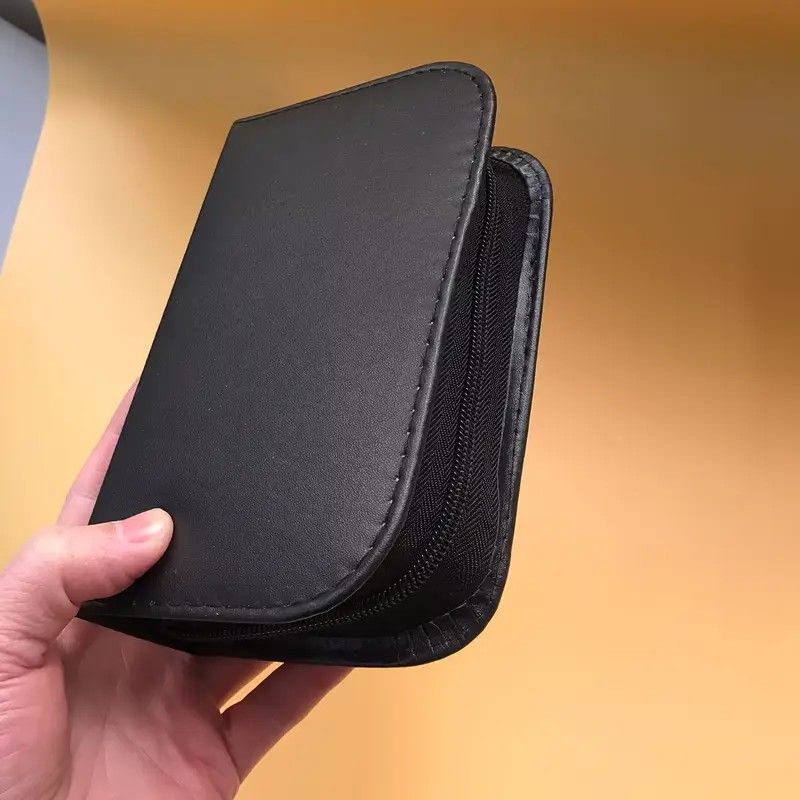 7-in-1 Travel Case Black and Neutral Shoe Brush Cleaning Kit V1232-PXHLTZ001