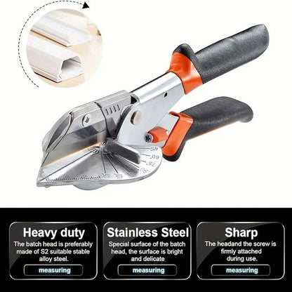 Multi-Angle Cutting Shear, Woodworking Precision Tool, 135-Degree Adjustable, Imported Steel, DIY & Trim V1232-QDJ001