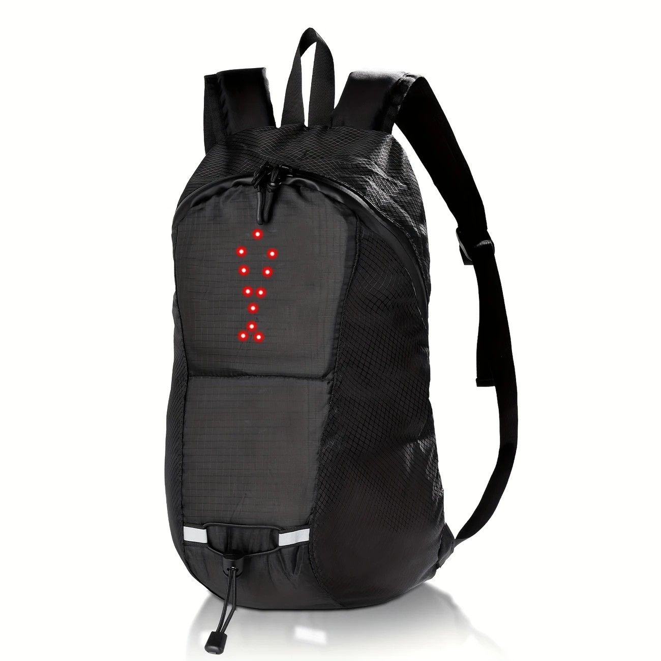 15L Backpack with USB Charging & Smart LED Turn Signals, Waterproof Cycling Commuter Daypack, Lightweight V1232-QXSJB001