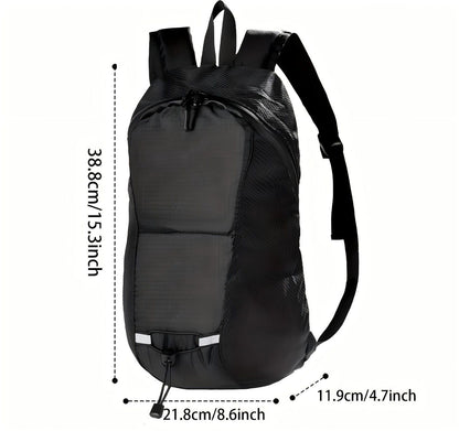 15L Backpack with USB Charging & Smart LED Turn Signals, Waterproof Cycling Commuter Daypack, Lightweight V1232-QXSJB001