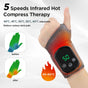 Electric Wrist Heating Massager - Infrared Heat Therapy + Vibration Massage, Rechargeable & Temperature V1232-SBAMY002