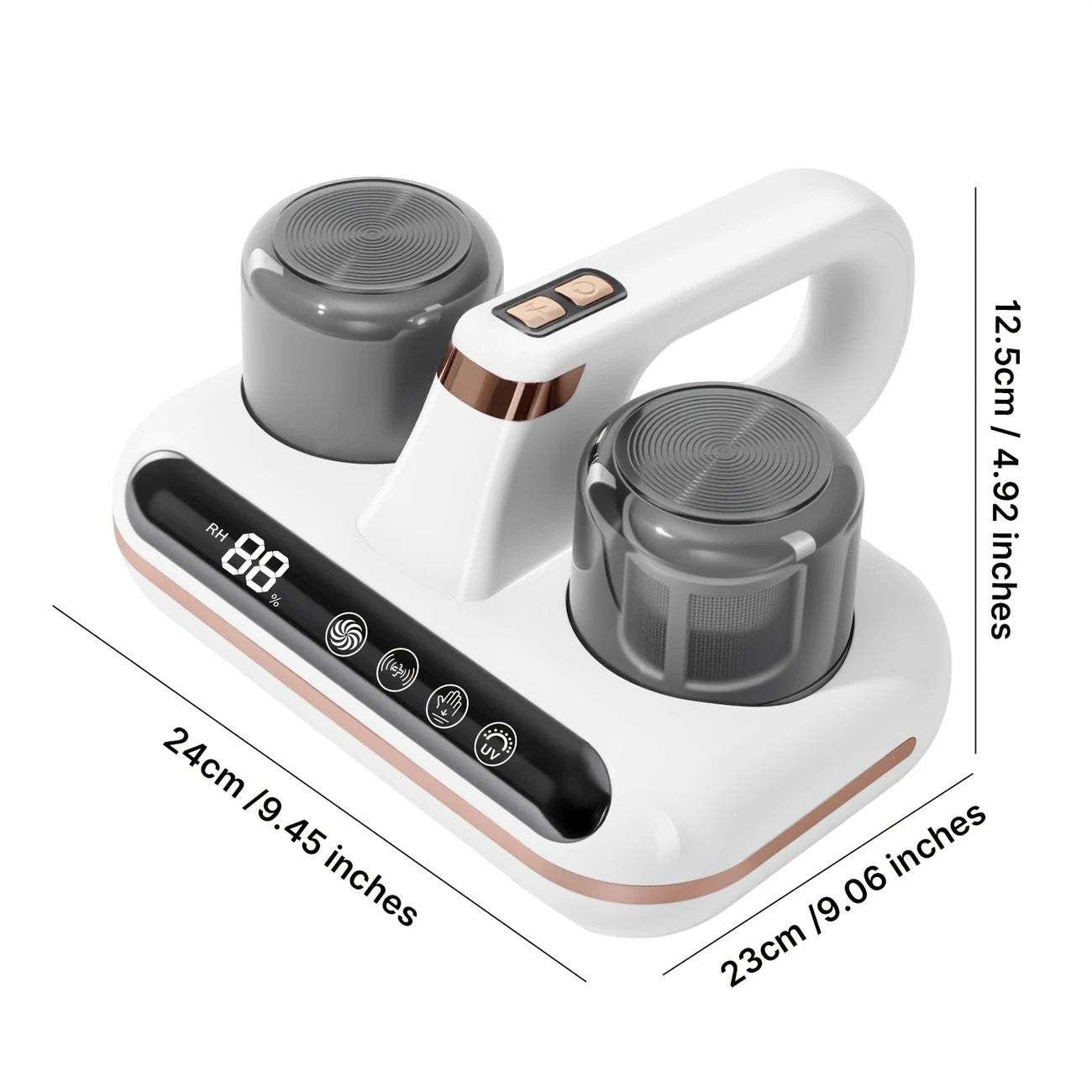 Wireless Intelligent Anti-Mite Cleaner: 10000Pa Super Suction, Dual Washable Dust Cups V1232-SBCMJ001