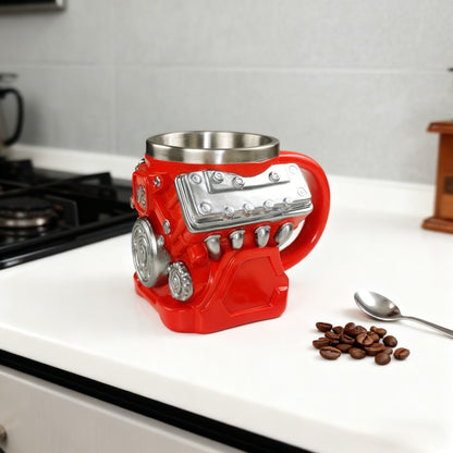 V8 Engine Mug: A must-have for car enthusiasts. Hold the engine in your hand, sip with speed and passion.