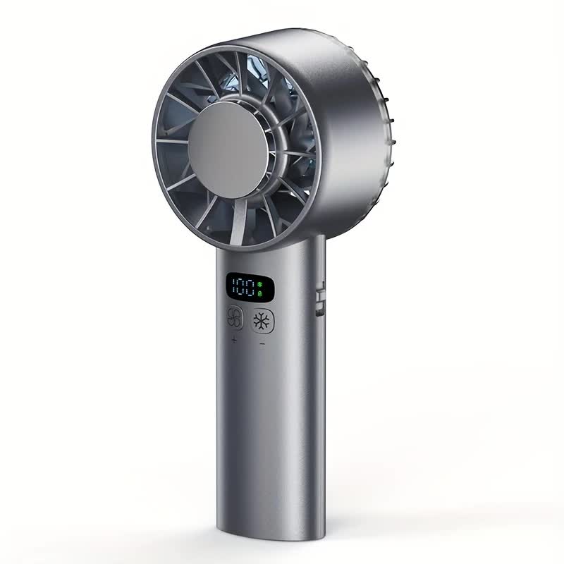 White Hurricane Ice-Bag High-Speed Fan|100-Speed Adjustable, Second-Level Cooling, Lightweight and Portable V1232-SCFS002