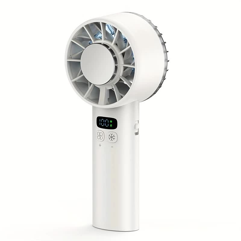 BLUE Hurricane Ice-Bag High-Speed Fan|100-Speed Adjustable, Second-Level Cooling, Lightweight and Portable V1232-SCFS003