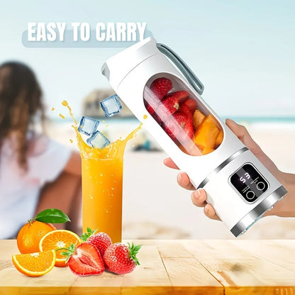 (white)Portable USB Charging Blender & Juicer - Easy to Clean, Suitable for Fruit and Vegetable Drinks, V1232-SCGZJ001