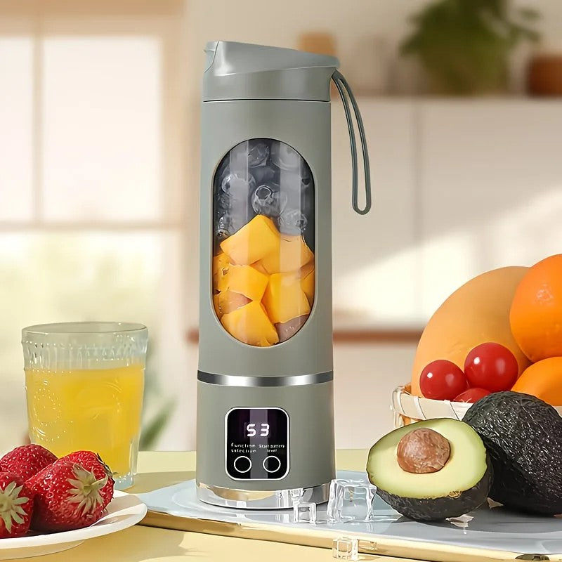 (Green)Portable USB Charging Blender & Juicer - Easy to Clean, Suitable for Fruit and Vegetable Drinks, V1232-SCGZJ002
