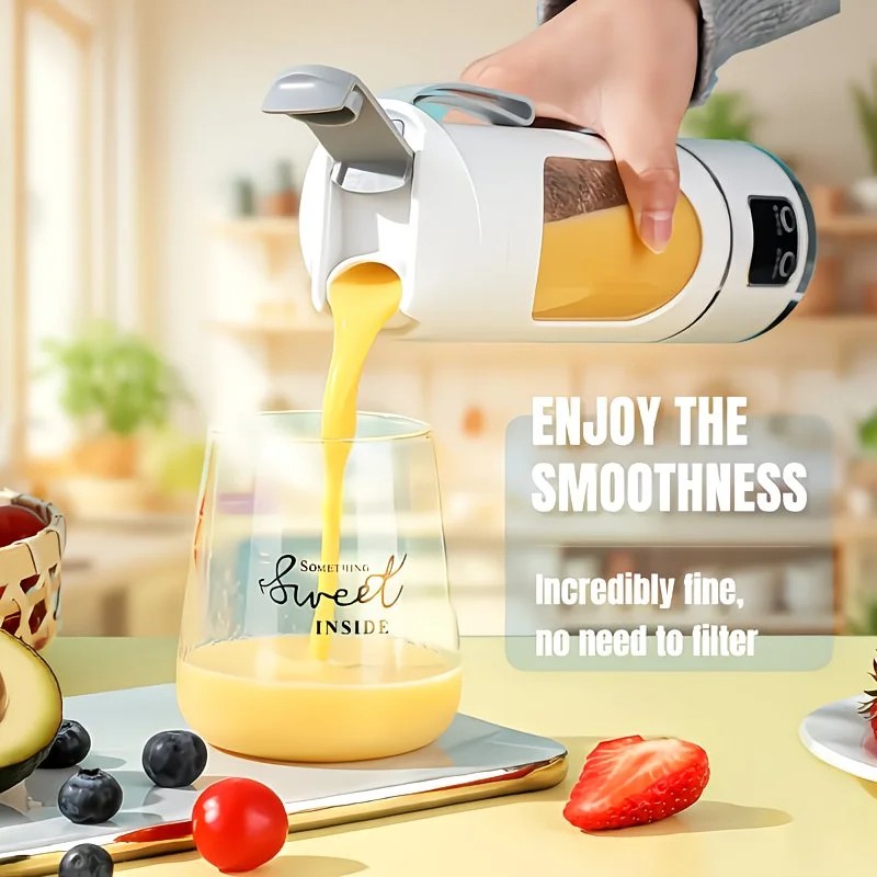 (Green)Portable USB Charging Blender & Juicer - Easy to Clean, Suitable for Fruit and Vegetable Drinks, V1232-SCGZJ002