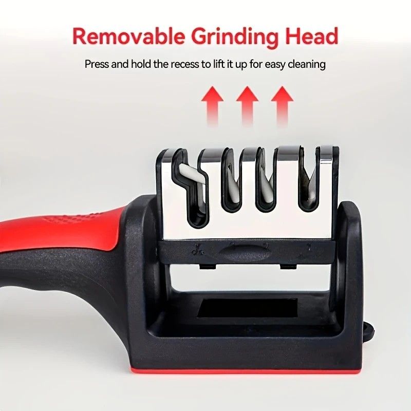 Four - stage Professional Knife Sharpener - High - precision Sharpening Stones (Diamond and Ceramic V1232-SDSMD001