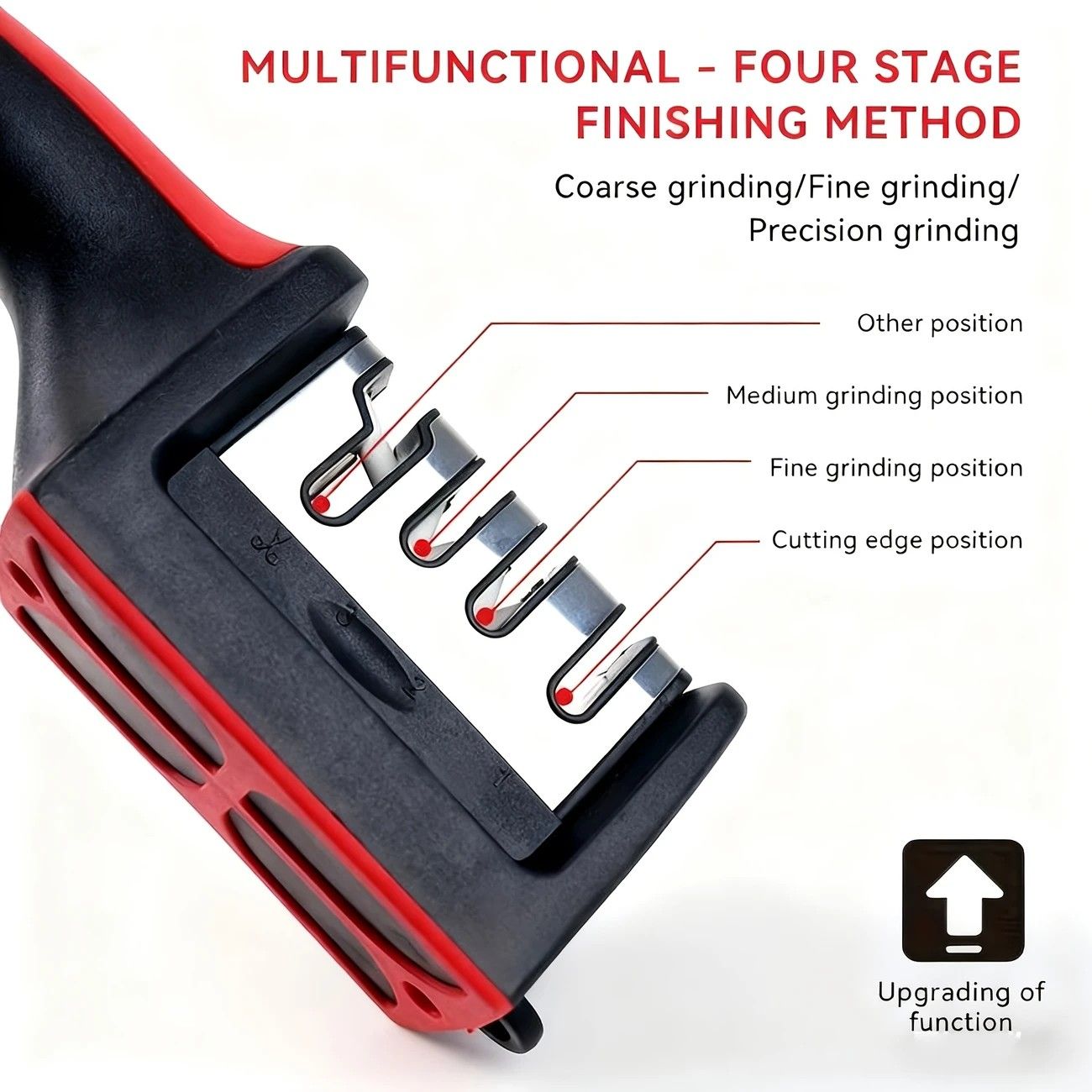 Four - stage Professional Knife Sharpener - High - precision Sharpening Stones (Diamond and Ceramic V1232-SDSMD001
