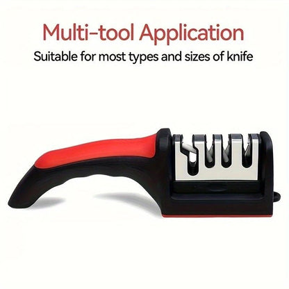 Four - stage Professional Knife Sharpener - High - precision Sharpening Stones (Diamond and Ceramic V1232-SDSMD001