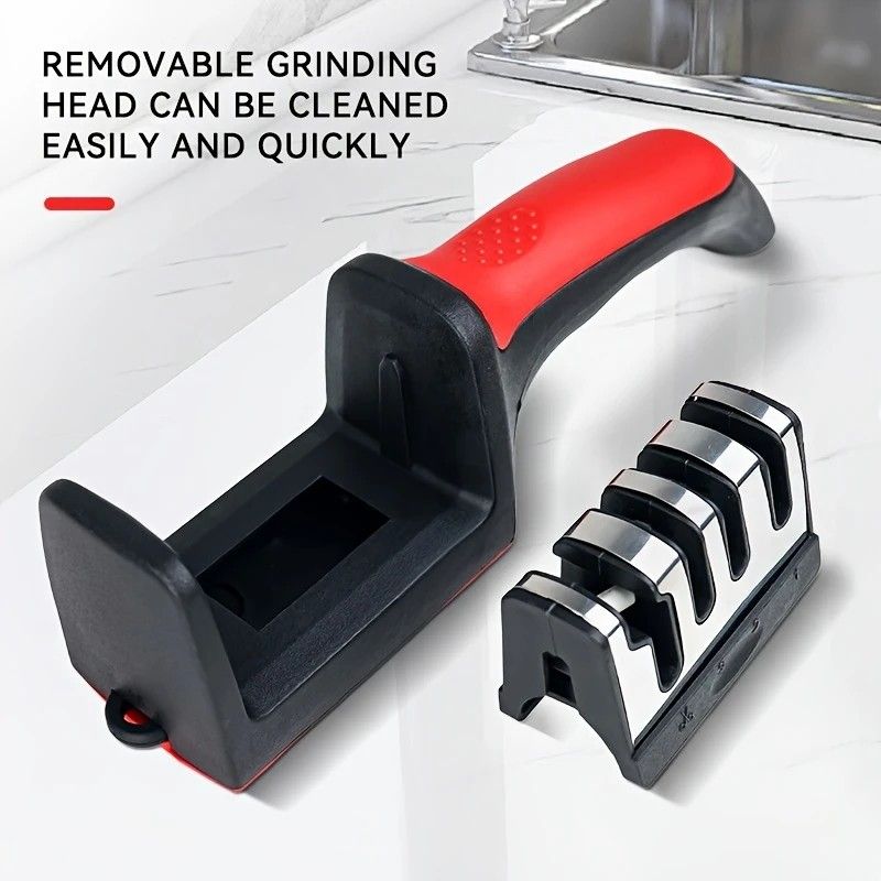 Four - stage Professional Knife Sharpener - High - precision Sharpening Stones (Diamond and Ceramic V1232-SDSMD001