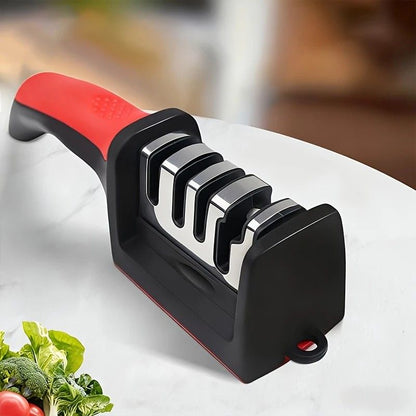 Four - stage Professional Knife Sharpener - High - precision Sharpening Stones (Diamond and Ceramic V1232-SDSMD001
