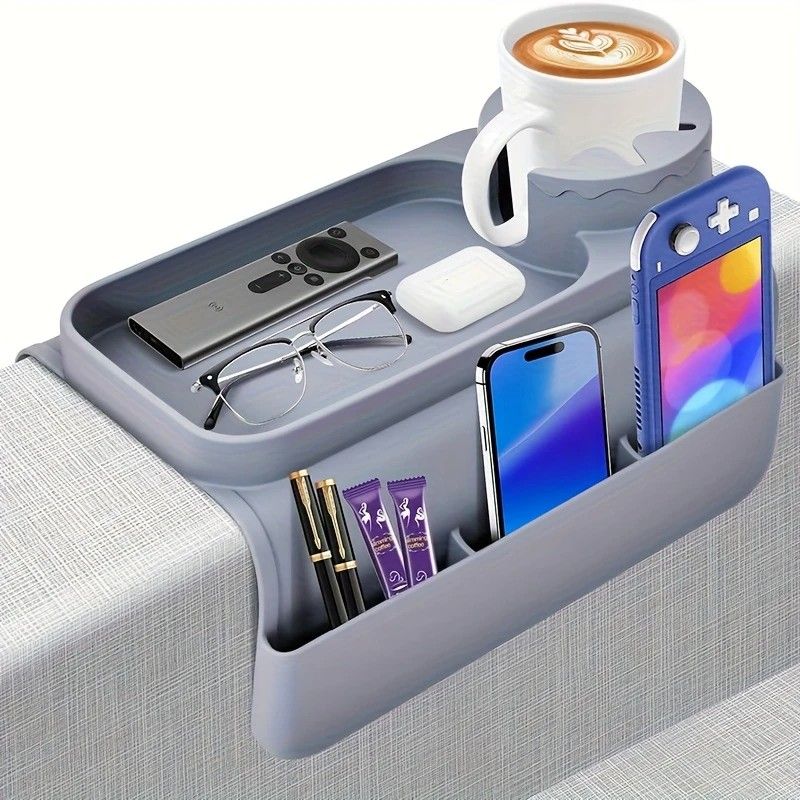 Sofa Cup Holder for Home & Dorm, Armrest Tray Multifunctional Creative Cup Rack, Perfect Thoughtful Holiday V1232-SFFSD002