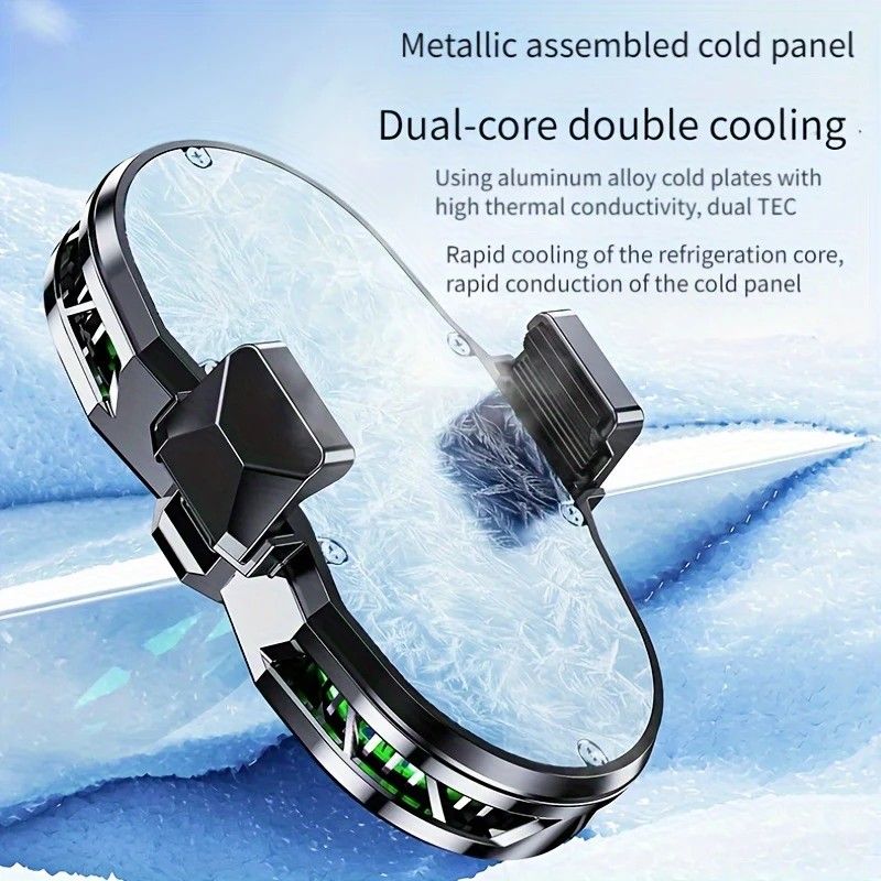 Semiconductor Cooling Fan Back Clip, Instant 3-Second Cooling, Large Area Heat Dissipation, Compatible with V1232-SJSRQ001