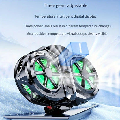 Semiconductor Cooling Fan Back Clip, Instant 3-Second Cooling, Large Area Heat Dissipation, Compatible with V1232-SJSRQ001