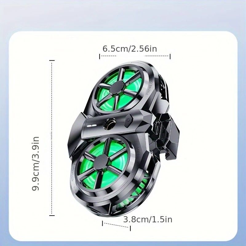 Semiconductor Cooling Fan Back Clip, Instant 3-Second Cooling, Large Area Heat Dissipation, Compatible with V1232-SJSRQ001