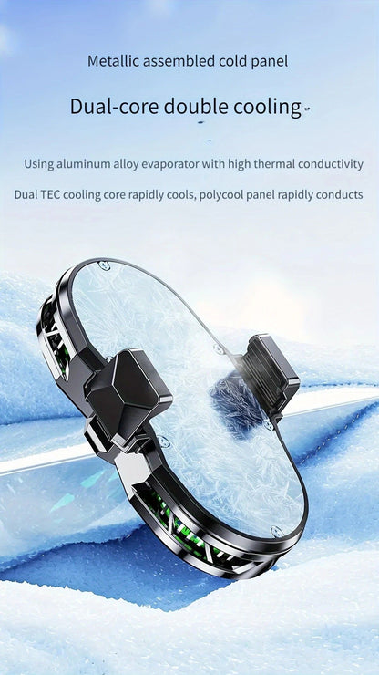 Semiconductor Cooling Fan Back Clip, Instant 3-Second Cooling, Large Area Heat Dissipation, Compatible with V1232-SJSRQ002