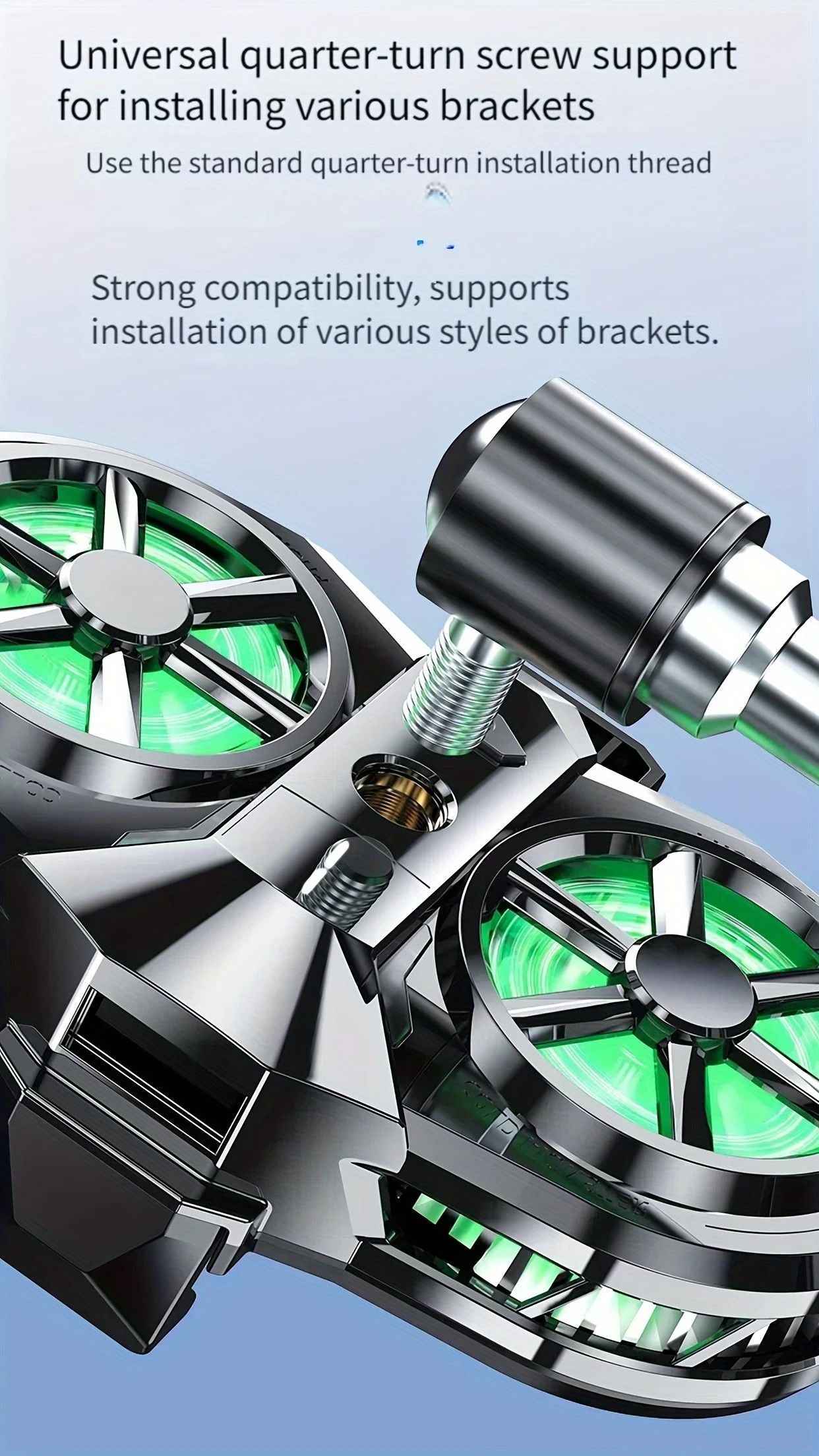 Semiconductor Cooling Fan Back Clip, Instant 3-Second Cooling, Large Area Heat Dissipation, Compatible with V1232-SJSRQ002
