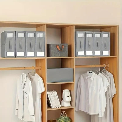 Foldable Bed Sheet Storage Box with Viewing Window, Your Neat Solution for Bedroom and Wardrobe Organization. V1232-SJTSNH002