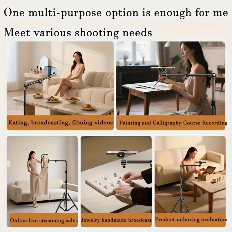 **Multi-Angle Flexible Shooting Stand: Your All-in-One Portable Assistant for Stable HD Live Streaming and V1232-SJZJ001