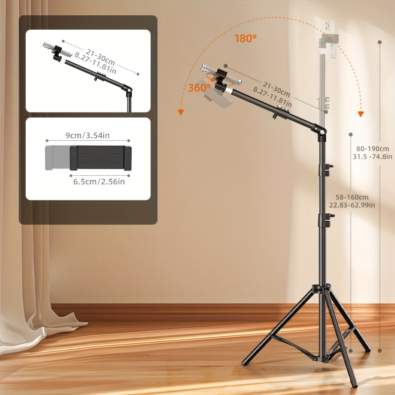 **Multi-Angle Flexible Shooting Stand: Your All-in-One Portable Assistant for Stable HD Live Streaming and V1232-SJZPG001