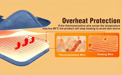 Dark grey This multifunctional electric heating pad: 6 temperature levels, 4 timer settings, magnetic V1232-SMXJST001