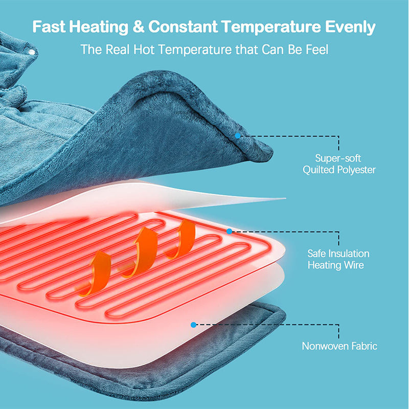 Dark grey This multifunctional electric heating pad: 6 temperature levels, 4 timer settings, magnetic V1232-SMXJST001