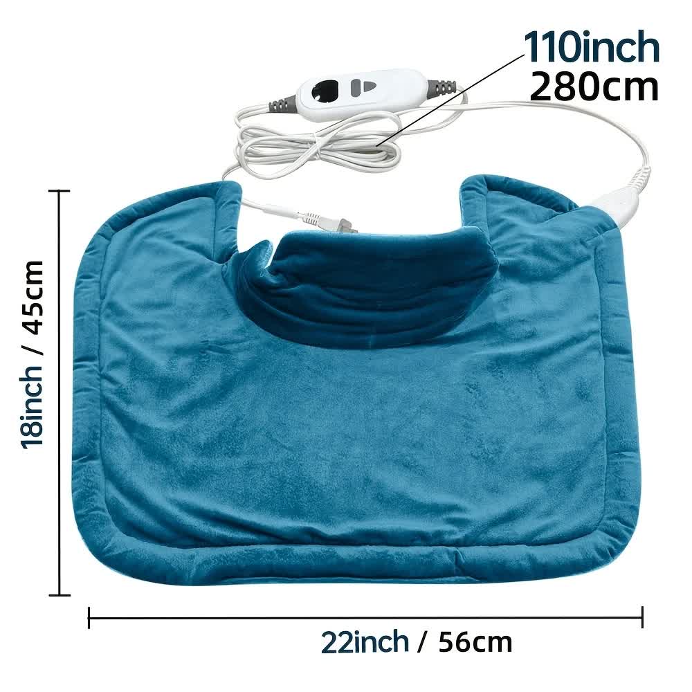 Dark grey This multifunctional electric heating pad: 6 temperature levels, 4 timer settings, magnetic V1232-SMXJST001