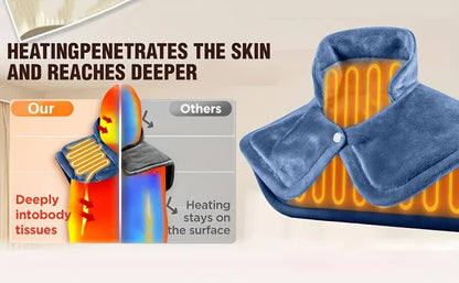 Silver gray This multifunctional electric heating pad: 6 temperature levels, 4 timer settings, magnetic V1232-SMXJST002