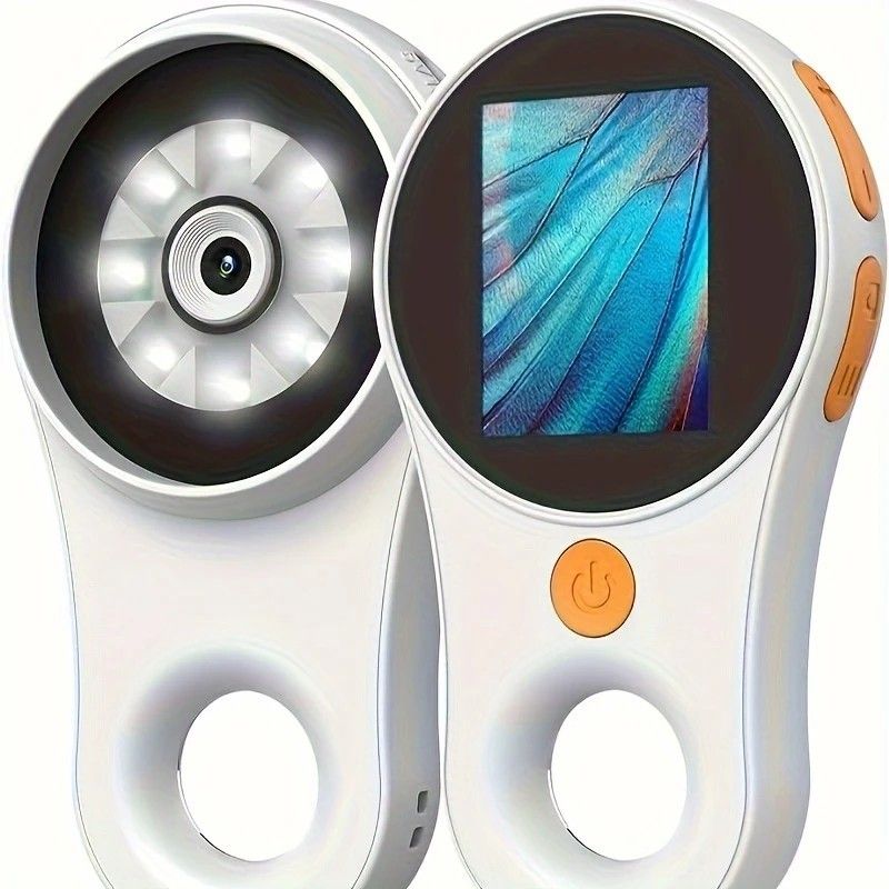 2 Inch 500X HD Portable Handheld Digital Microscope with Screen USB Connect to Computer for Plant Insect V1232-SMXWJ002